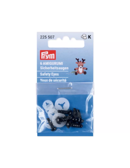 Ojos de seguridad para Amigurumi Prym 225507, juego 6 und.