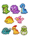 Expositor bordado 8281 Jurassic Pets, 24 u