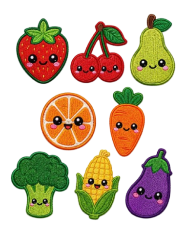 Expositor bordado 8284 Fruits, 24 u