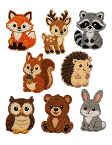 Expositor bordado 8293 Forest animals, 24 u