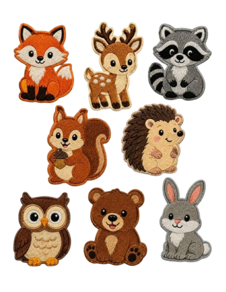 Expositor bordado 8293 Forest animals, 24 u