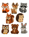Expositor bordado 8293 Forest animals, 24 u