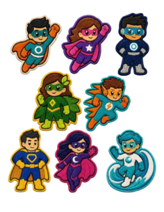 Expositor bordado 8294 Superheroes, 24 u