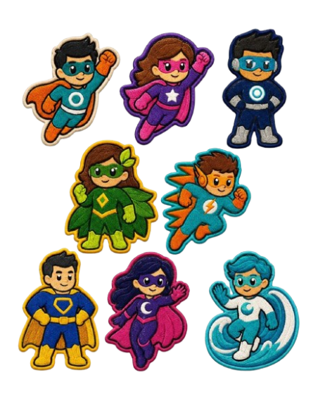Expositor bordado 8294 Superheroes, 24 u