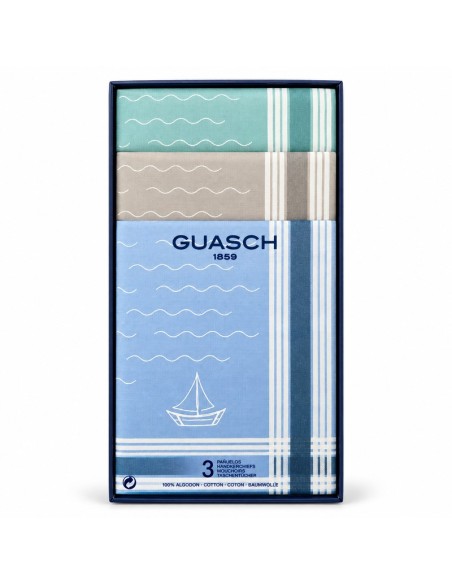 Pañuelo Guasch (114-97 P Y3) 43x43 cm, caja de 3 u