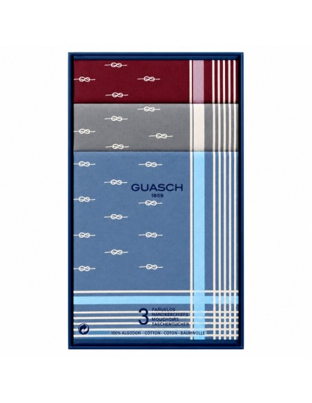 Pañuelo Guasch (114-97 P Y3) 43x43 cm, caja de 3 u