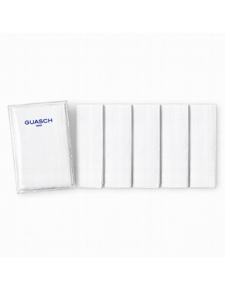 Pañuelo Guasch (104-50 P CD) Blanco 43x43 cm, caja de 12 u