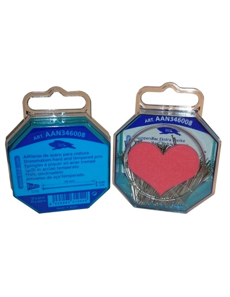 Alfiler acero AAN346008 06x34 mm, 20 de 50 gr