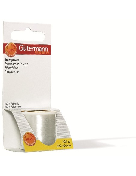 Hilo Gütermann Transparente 200 m, 5 blíster