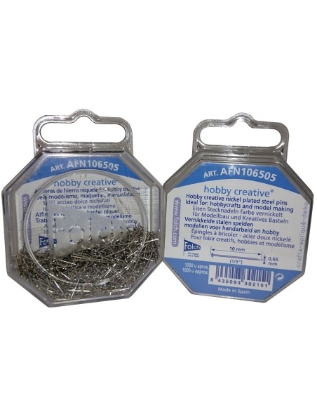 Alfiler hierro AFN106505 0.65x10 mm, 1.000 u