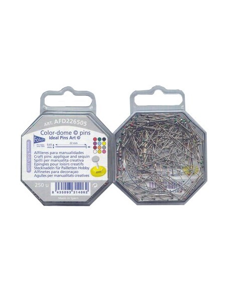 Alfiler dome AFD226505 0.65x22 mm, 250 u