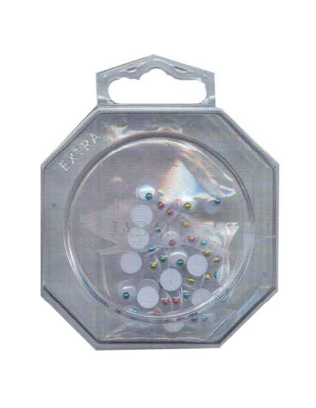 Ojos colores ULL06305 06 mm hobby creative, 40 u