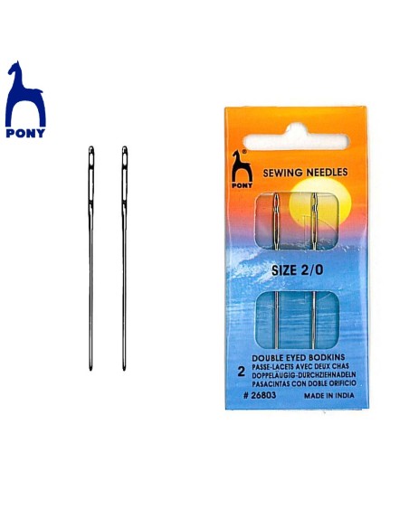 Pasacintas doble orificio Pony 26803, 5 blister