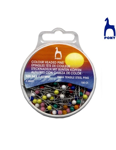 Alfiler bola Pony 28823 34 x 0.65 mm, 5 blíster