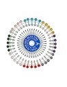 Alfiler bola colores Pony 29805 (plástico), 10 discos