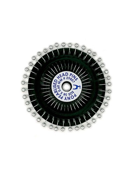 Alfiler bola perla Pony 29807 (plástico), 10 discos