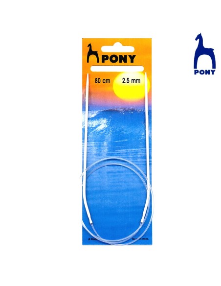 Aguja circular Pony, blíster
