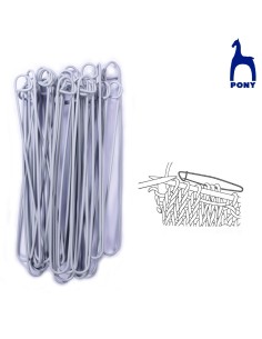 Imperdible guardapuntos aluminio Pony, 10 u