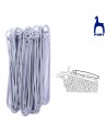 Imperdible guardapuntos aluminio Pony, 10 u