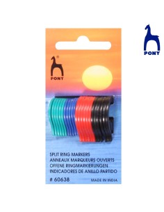 Marcapuntos abiertos Pony 60638, blíster de 24 u