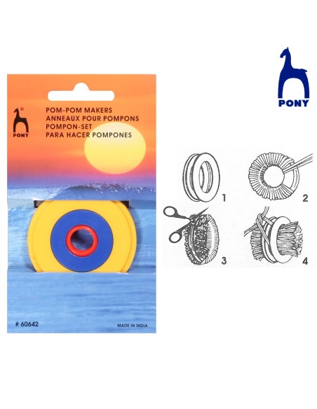 Kit pompones Pony 60642, blíster