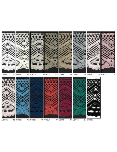 Puntilla poliéster D-794 (5,50 cm), metro