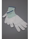 Guante poliéster blanco, 10 pares
