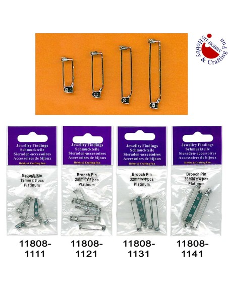 Aguja broche imperdible 11808, blister