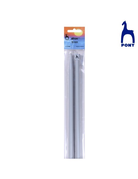 Aguja tricotar Pony 60 cm, par