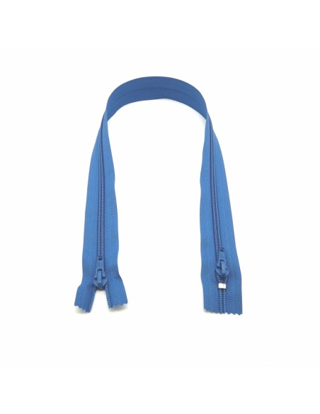 Cremallera cerrada nylon malla 6 mm buzo con doble cursor