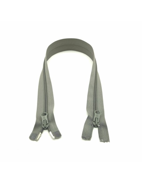 Cremallera separador nylon malla 6 mm con doble cursor