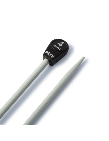 Aguja tricotar plata Prym 40 cm, par