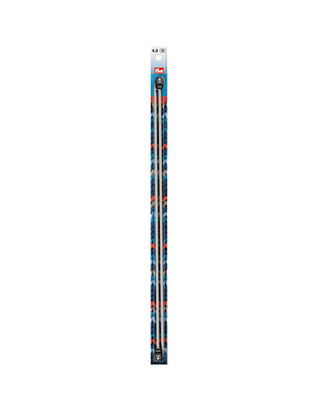 Aguja tricotar plata Prym 40 cm, par
