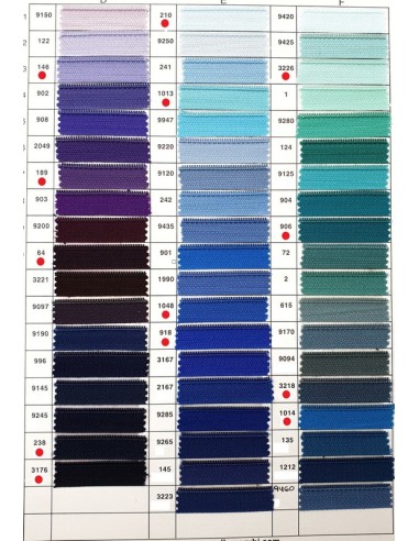 Cremallera cerrada nylon malla 2 mm