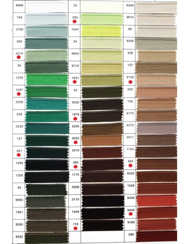 Cremallera separador nylon malla 6 mm