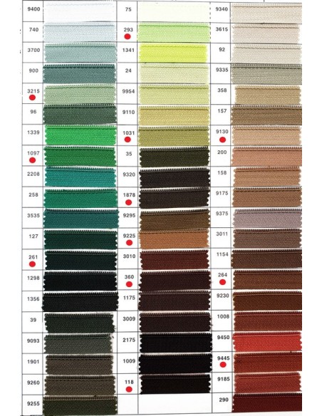 Cremallera separador nylon malla 6 mm