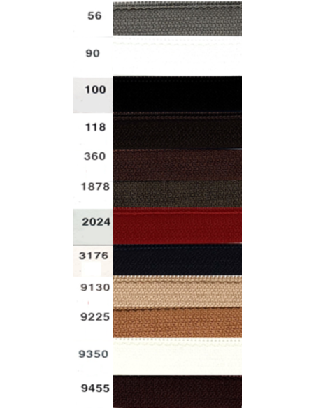 Cremallera separador nylon malla 6 mm con doble cursor