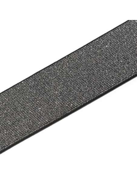 Elástico Prym 50 mm plata/negro 957467, 7 m