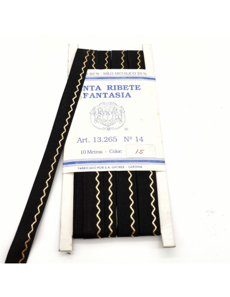 Cinta ribete fantasía 13265 14 mm, 10 m