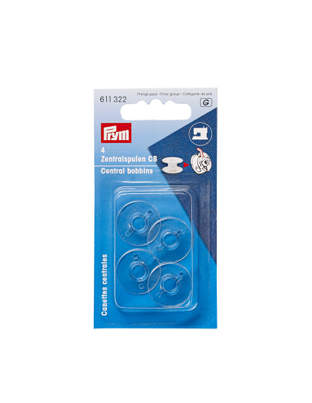 Canilla máquina plástico Prym 611322, blíster de 4 u