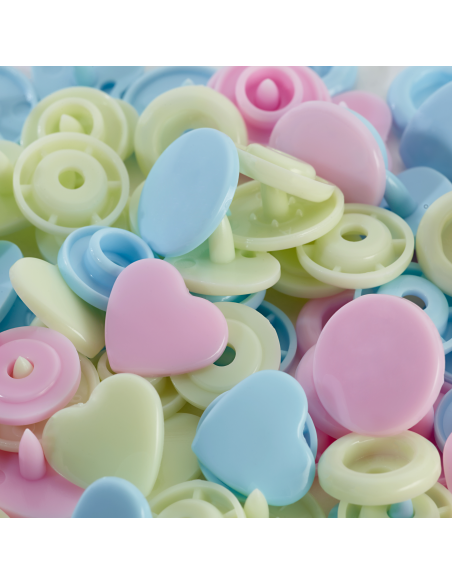 Broche snaps corazón Prym 393030, blíster 30 u