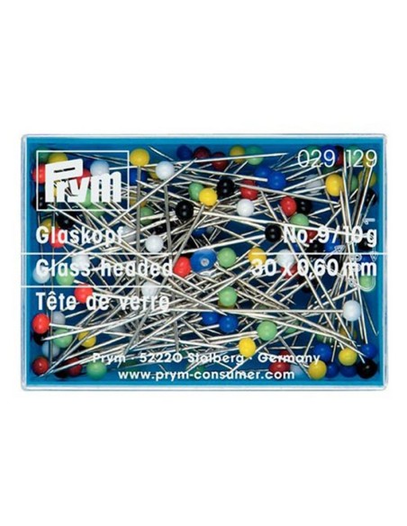 Alfiler bola colores Prym 29129 30 x 0,60 mm 10 gr, unidad
