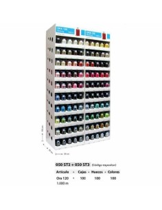 Expositor hilo Gutermann ORA 120 de 100 colores