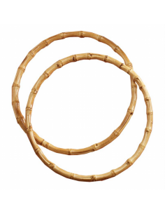 Asas bambú redondas MC0020 (18,00 x 18,00 cm), par