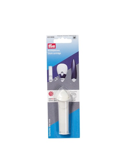 Cartucho con tiza Prym blanco ergonomic 610956, blister