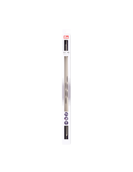 Aguja tricotar ergonómica Prym 40 cm, par