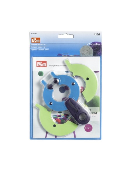 Kit pompón Prym 2 en 1 talla L 624182, blíster