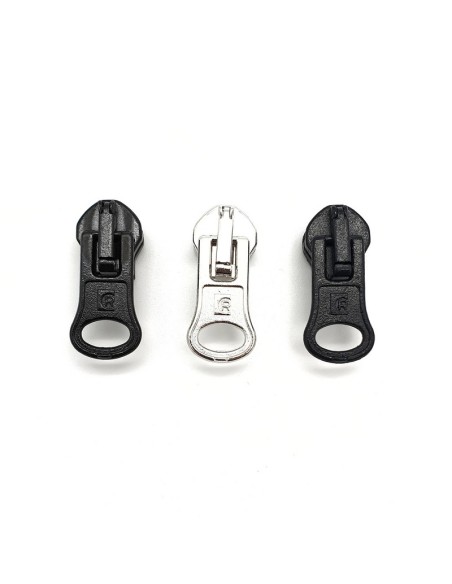 Cursor cremallera plástica inyectada 155 malla 6 mm, 10 u