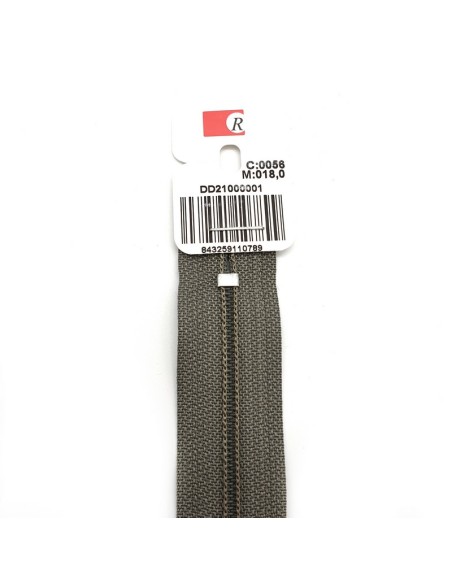Cremallera cerrada nylon malla 2 mm