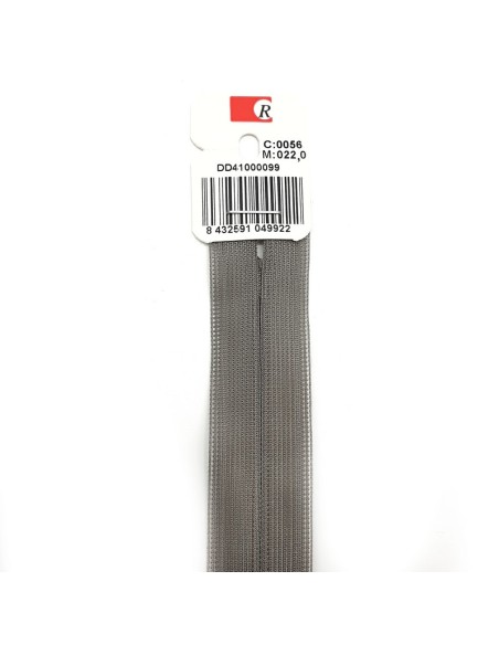 Cremallera cerrada nylon malla 4 mm invisible